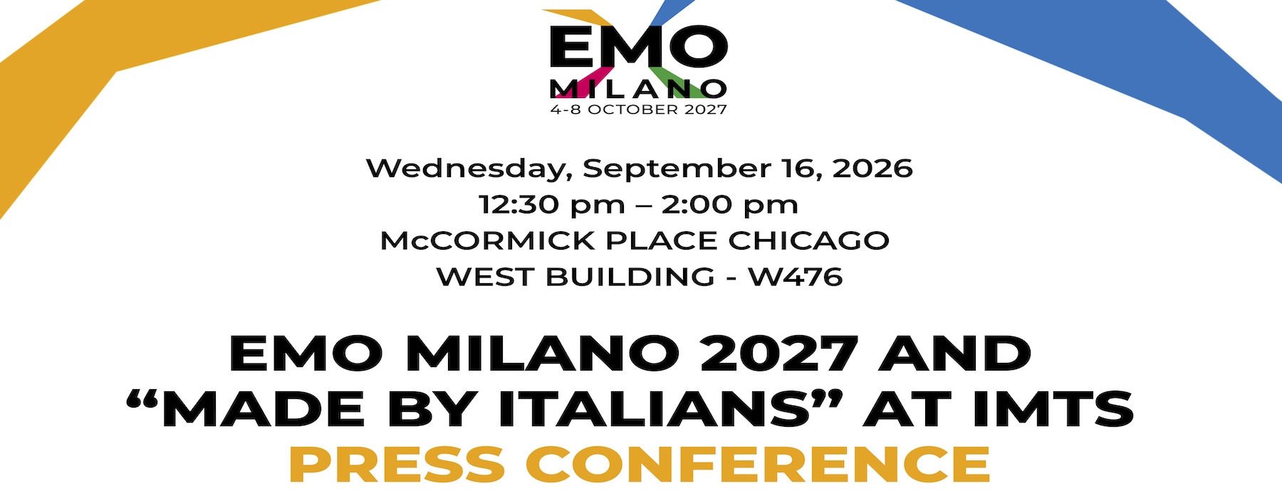 EMO Milano 2027 Press Conference