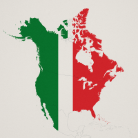 Italian Flag North America